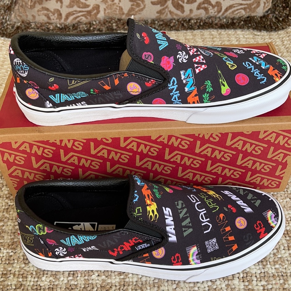 Vans Classic Slip On Disruptive Black/True White M - Picture 4 of 16